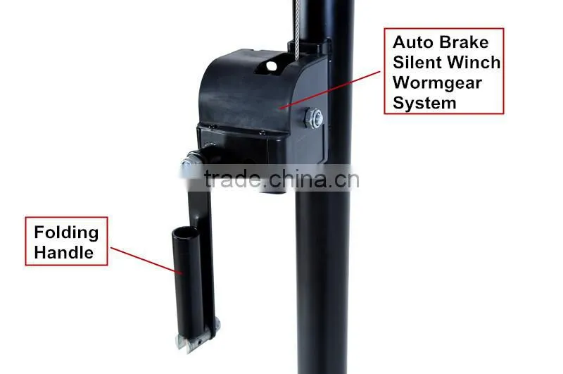 max height 4m hand winch stand adjustable double brace led light stand/4m tripod light stand