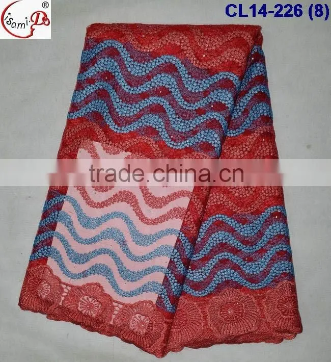 CL14-226 Elegant french lace fabric ,women making dress fabric net tulle lace fabric