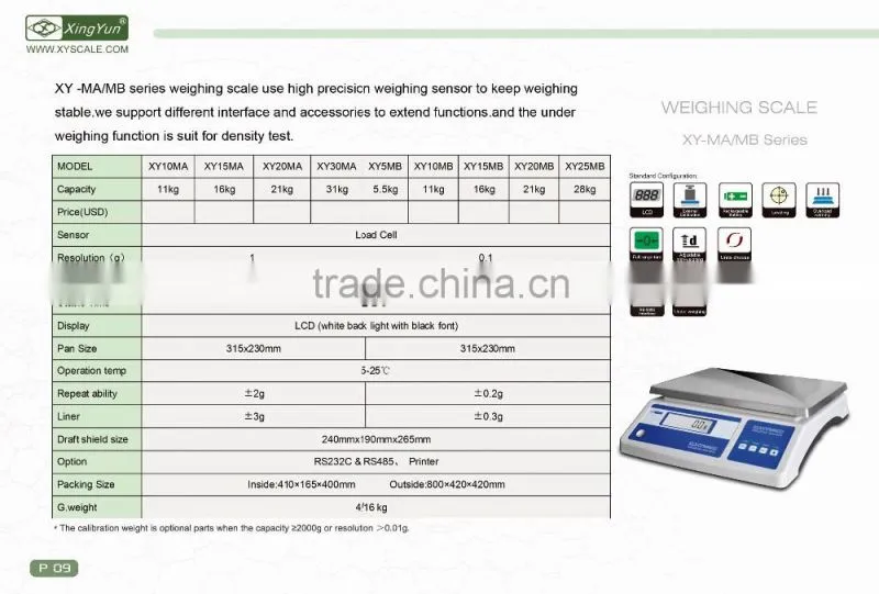 0.1g platform scale/weighing scale/digital scale