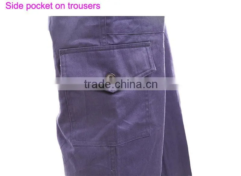 OEM men's VISA cotton short sleeve coverall workwear