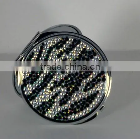Fashion rhinestone crystal bling folding mirrors
