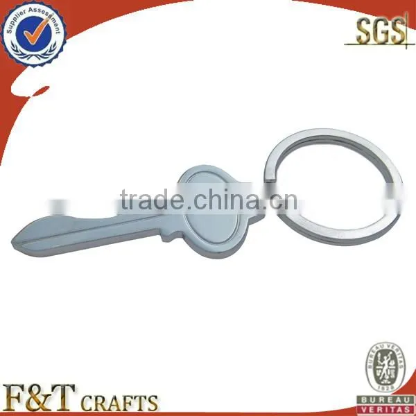 fashion metal leather die cut coach keychain