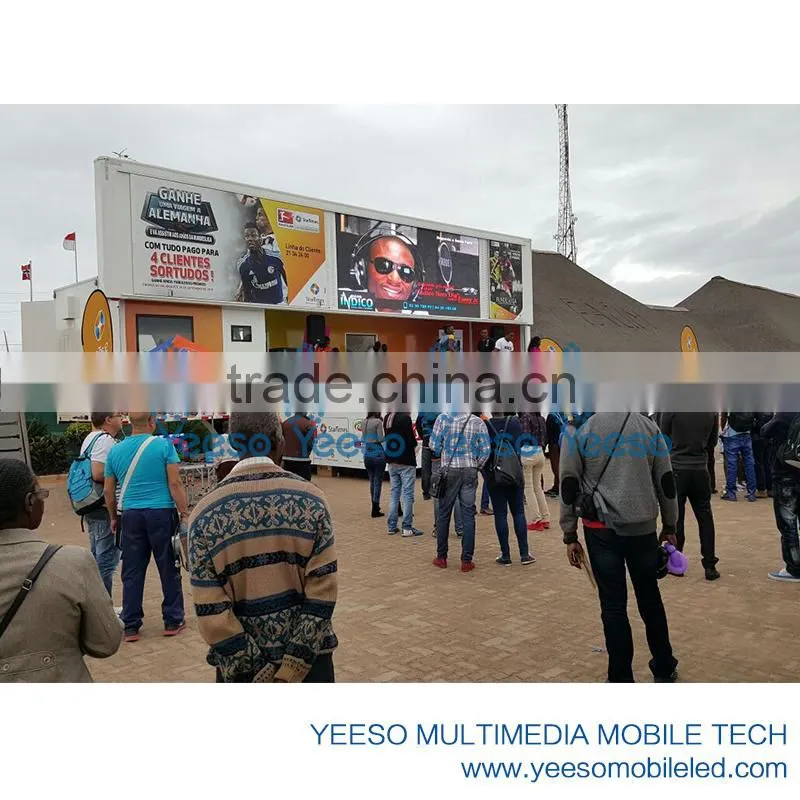 Mobile LED Stage Container, LED container for advertising, jumbo container for roadshow, LED container for promotion