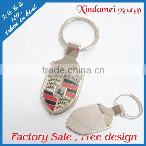 Popular fashion factory outlet tags metal key chain