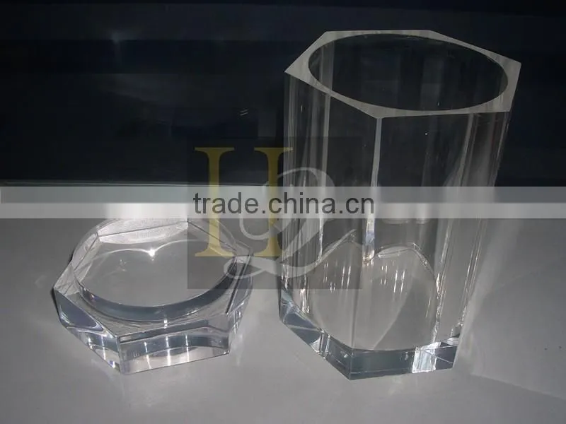 Plexiglass, Acrylic material acrylic containers, cude acrylic boxed with lid