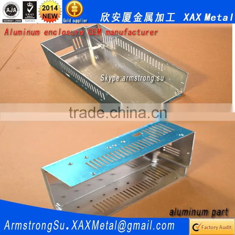 XAX01Alu OEM ODM customized laser cut bend weld sheet aluminum 5052 6061 GB/T 3880-2006 enclosure