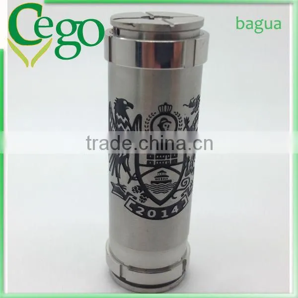 Brass/Silver Mechanical bagua battery match with 18650 battery