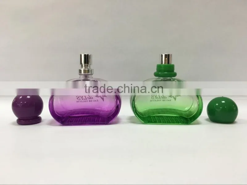 50ml Half Round Perfume Glass Bottle with Round Cap