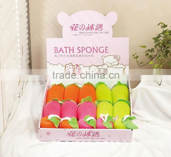 Wholesale bath shower set .sale promotion soft bath spong strip ,bath ball and shower cap for promotiona