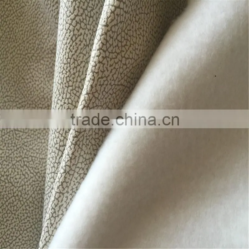 2015 Hot sale suede bonding with single face cotton flannel