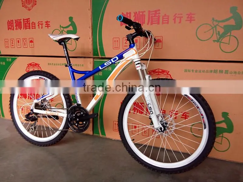 26'' aluminum alloy Mountain Bicycle With Suspension china factory