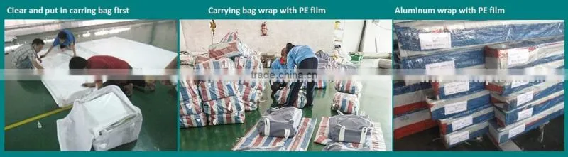Aluminum pole inside sun shade advertising spider star tent canopy