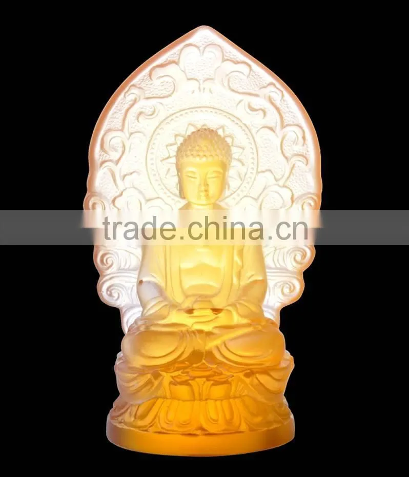 Factory Wholesale Crystal/ Western Transparent Jade Buddha Statue