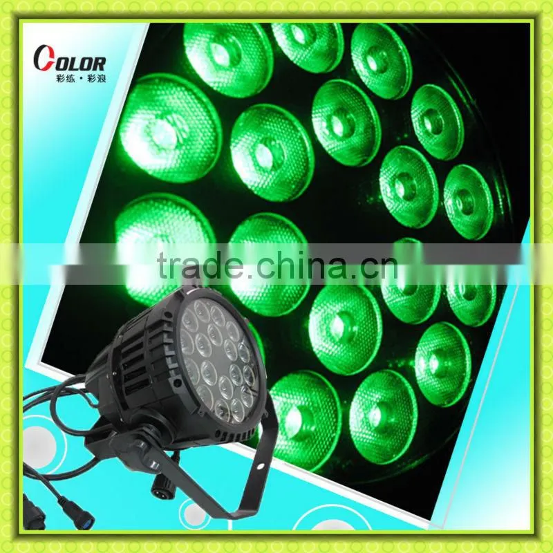 led par 64 rgbw dmx stage lighting 18*8W 4 in 1 led outdoor par light
