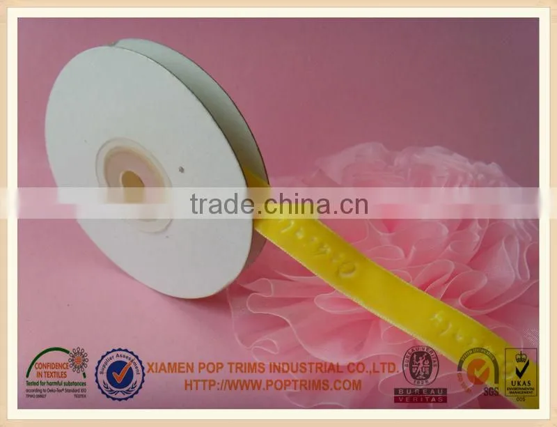 Colorful 100% Nylon Velvet Ribbon