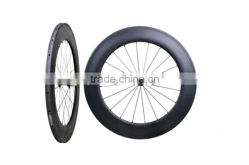 700C CARBON WHEELS 88MM TUBULAR, professional bike wheels 3k glossy rim 88mm tubular, Road Bicycle Wheelsets 88mm Tubular