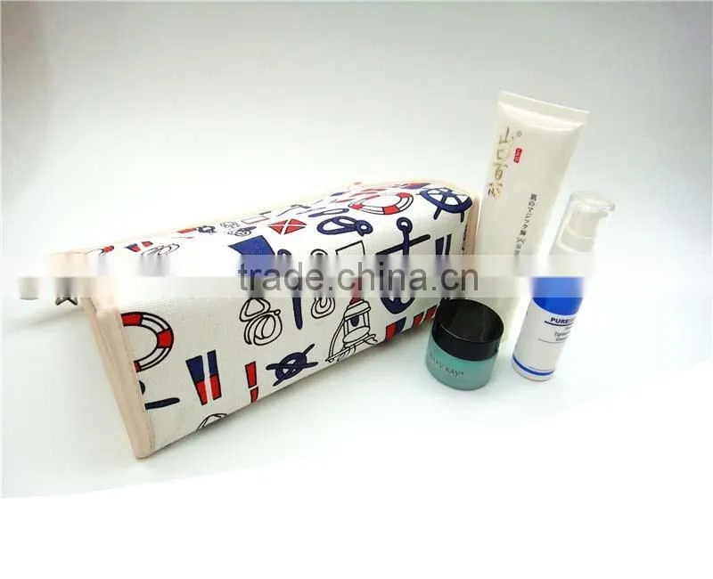 Promotional canvas cosmetic travel bag made in Guangzhou China