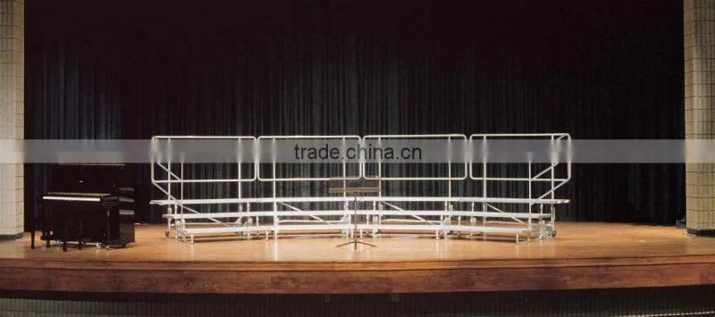 Aluminum portable choral stage