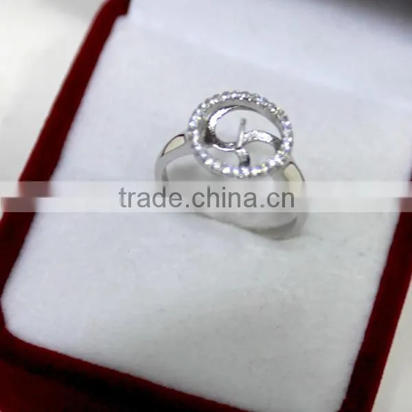 nature pearl price round sea pearl price wholesale pearl ring real 925 silver ring