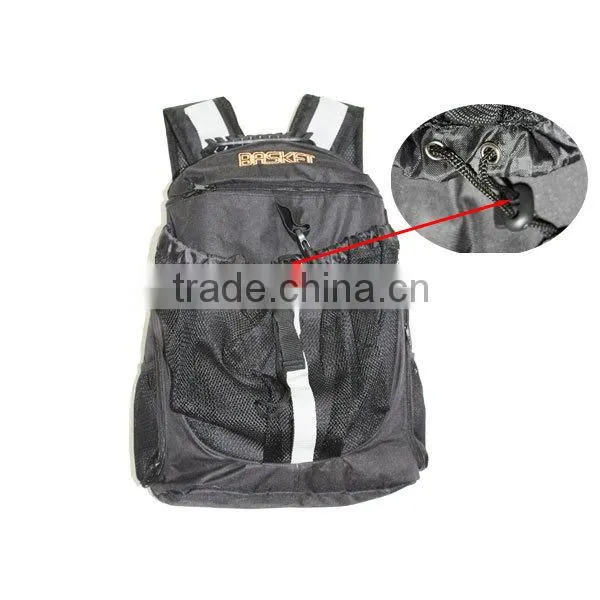 China Supplier High Quality Basket Ball School Bags Customized Oxford Backpack With Ball Pocket BB002