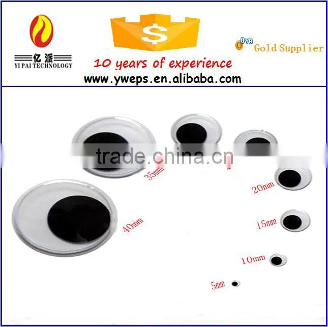 YIPAI craft Color moving plastic eyes for toy