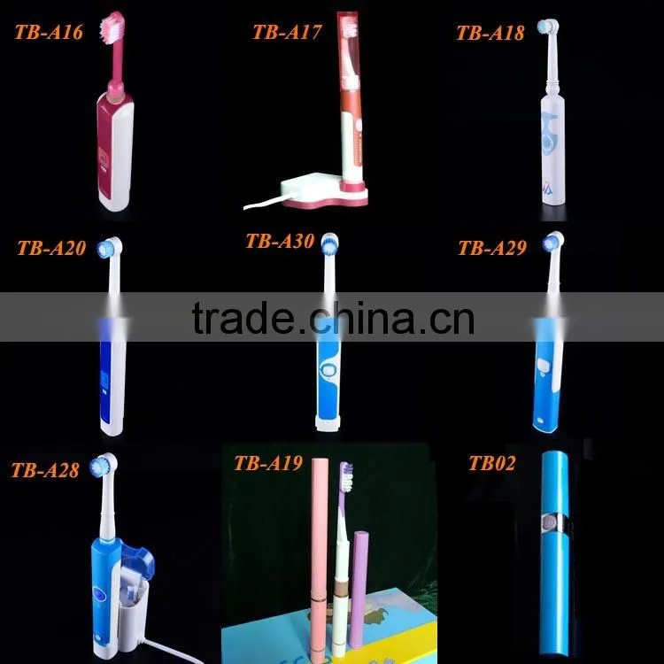Pen type portable electric toothbrush with different colors