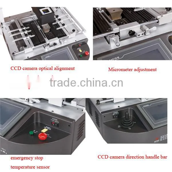 Semi-automatic CCD camera optical alignment BGA rework station repair bga chip machine laptop motherboard repair machine