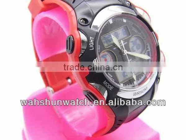 New Arrival !!2013 double movement watch,digital analog watch factory