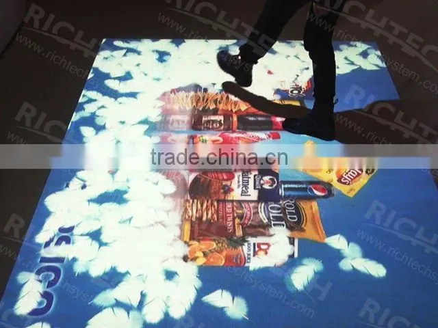 Hot Sale! RichTech interactive outdoor wall projectors interactive floor system for display