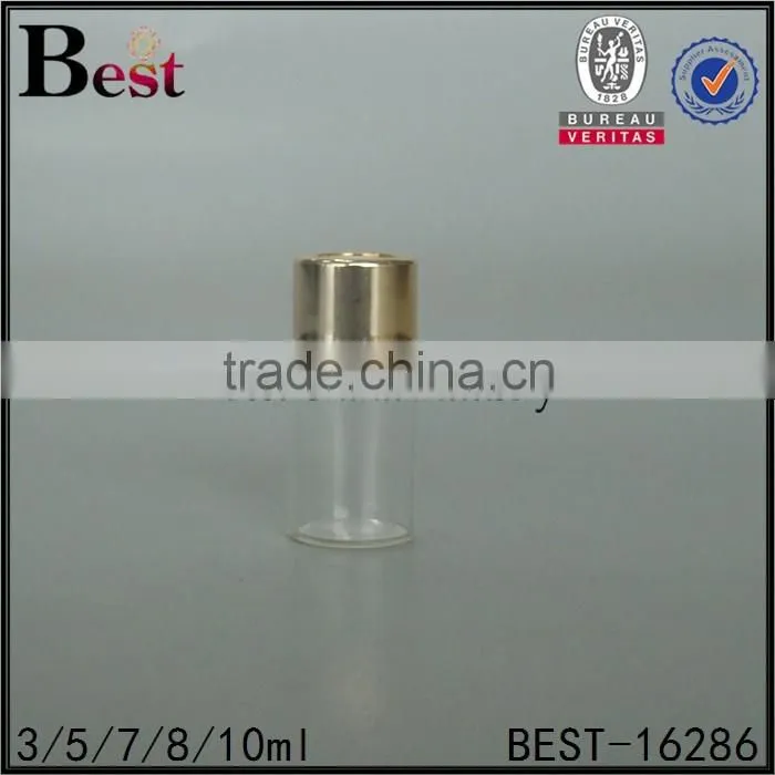 1ml 2.5ml 4ml 6ml 7ml 8ml high quality colored borosilicate glass tube bottle for testing