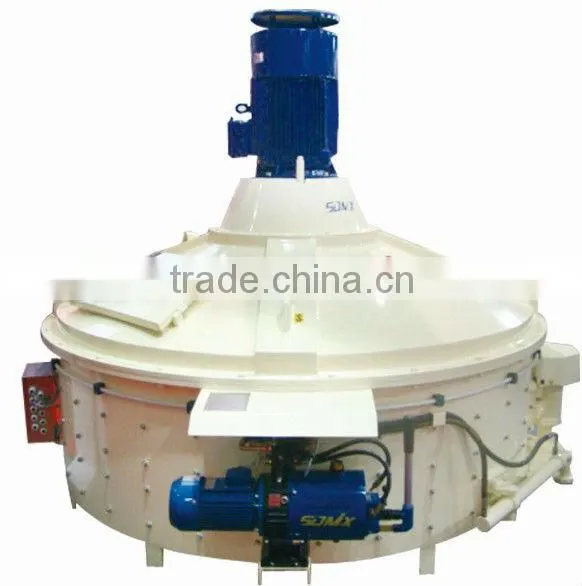 Hydraulic concrete mixers in concrete batching plant
