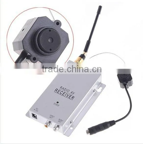 RY-203A battery operated Night Vision A/V Audio CCTV Hidden Color Security Wireless Camera with Receiver