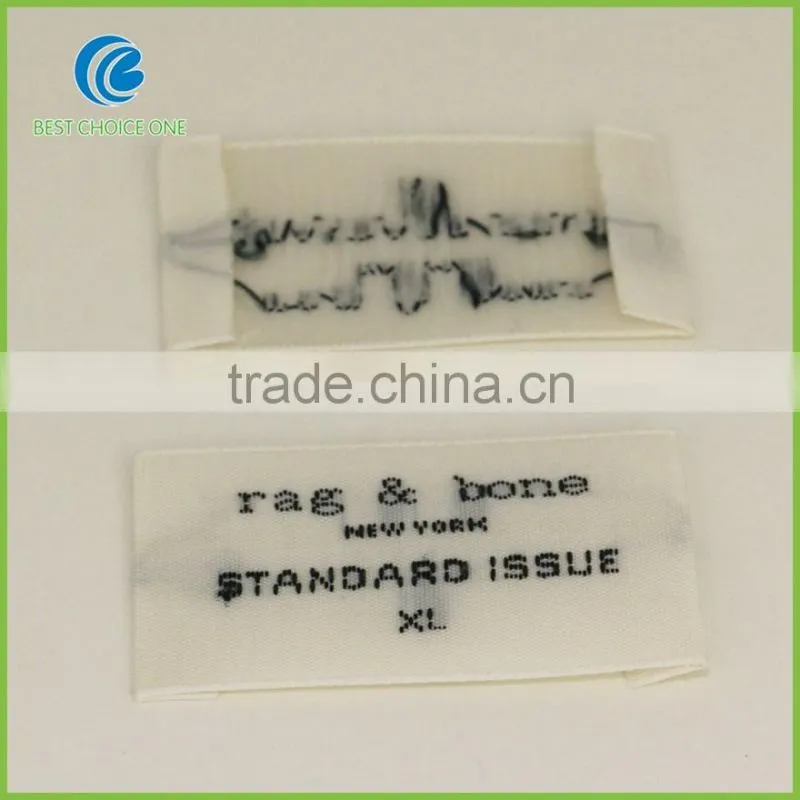 Merrow Border Garment Woven Label Computerized Damask Neck Label