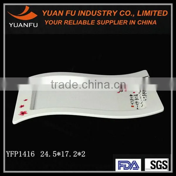 Elegant design melamine manufacturer dishes for restaurant