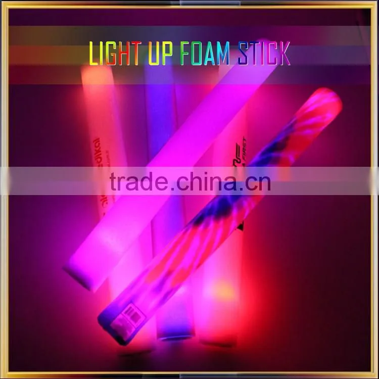 Led lighs up foam glow stick, soft glow stick