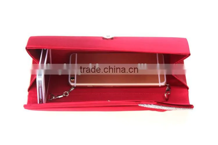 Women wedding dress bag elegant satin clutch bag