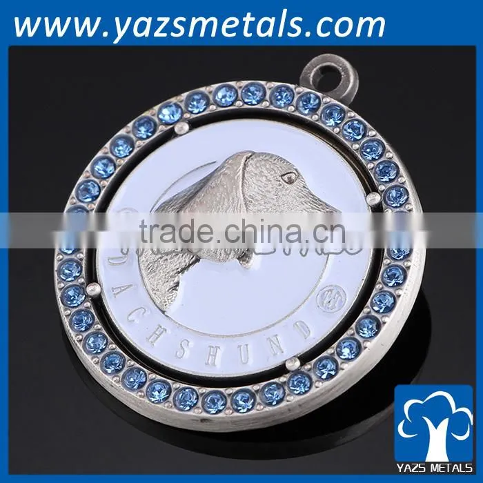 custom unique cute animal dog pet decoration metal dog id tag