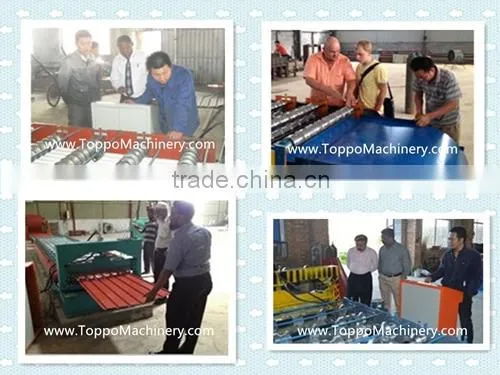Glazed Aluminum Metal Roof Ridge Cap Roll Forming Machine