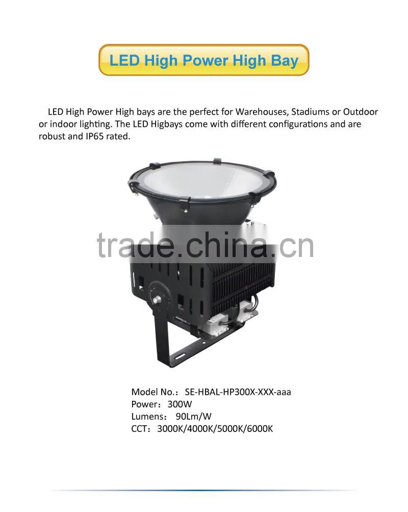 High Quality Waterproof 300W LED High Bay Light