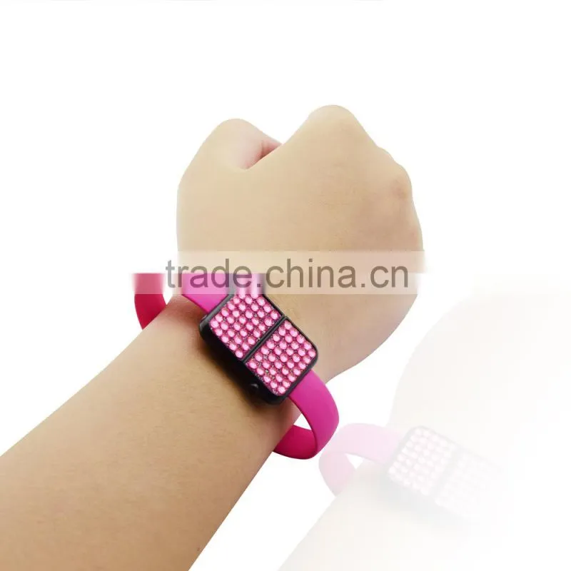 low price Wearable usb cable purple bracelet usb micro data cable for iphone