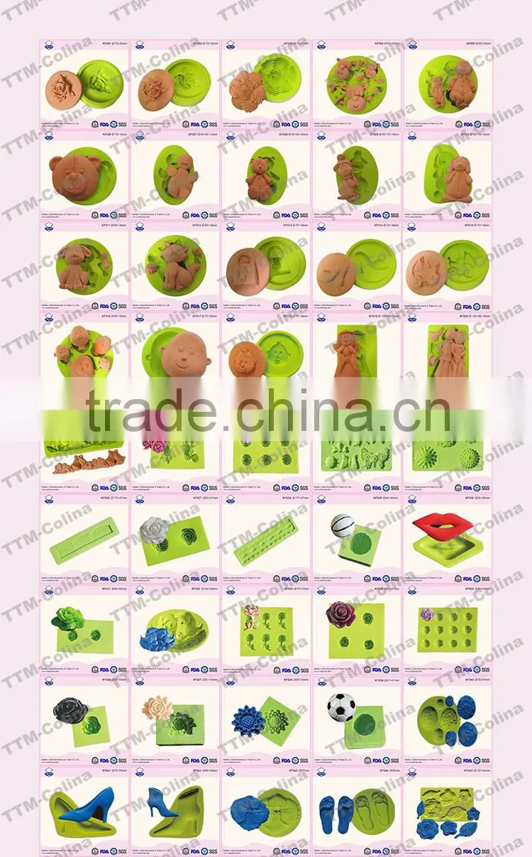 3d rose flowers cake decoration fondant silicone molds