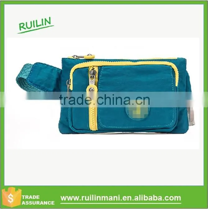 Collage small zipper waist pack pouch