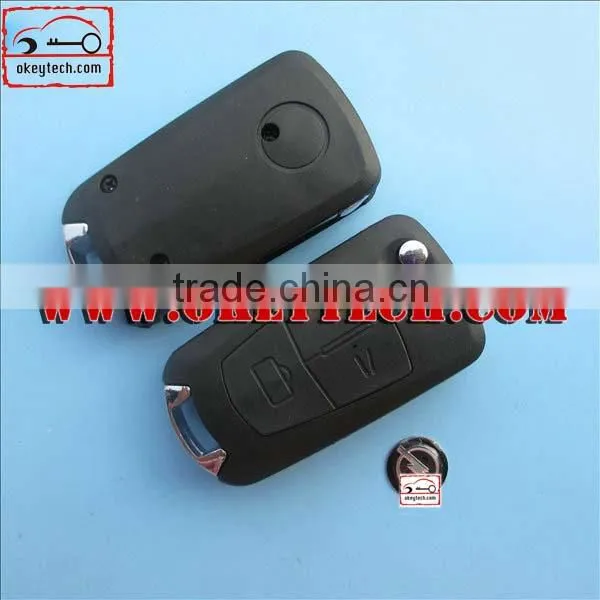 OkeyTech Opel 3 buttons replacable key shell HU100 for opel flip key for Opel key cover for Opel