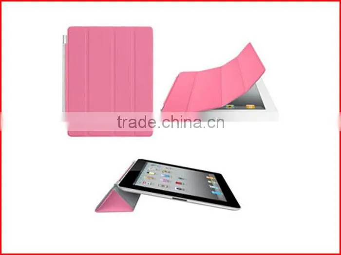 2015 fashion Waterproof belk leather smart cover cases for ipad 2 3 4 with high qulity PU lleather cover for ipad