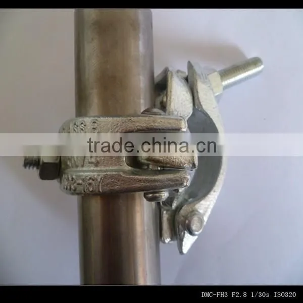 BS1139/EN74 Scaffolding fixed right angle forged tube double coupler for structure scaffold