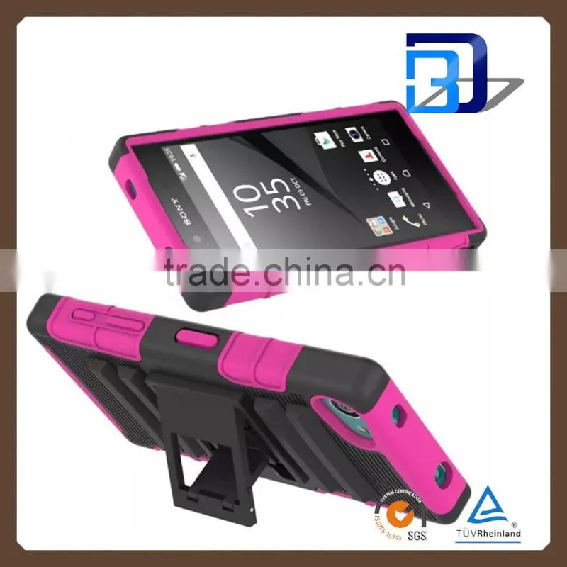 Manufacturer Wholesale Super shockproof case Heavy Duty Armor Slim case with Hard Belt For Sony Xperia Z5 mini lowest price
