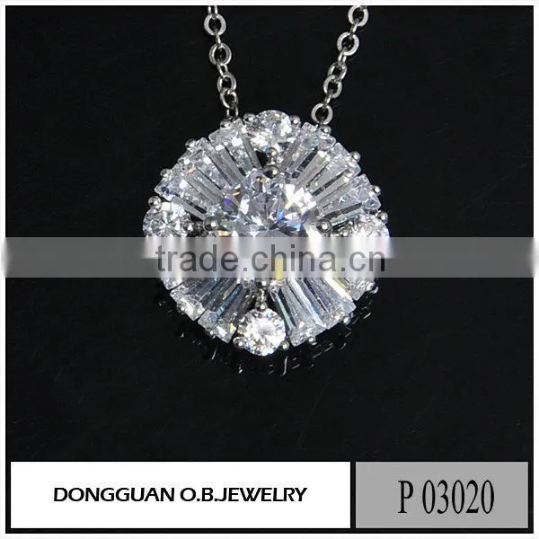 Hot selling Artificial diamond Clear Zircon Exquisite Pendant