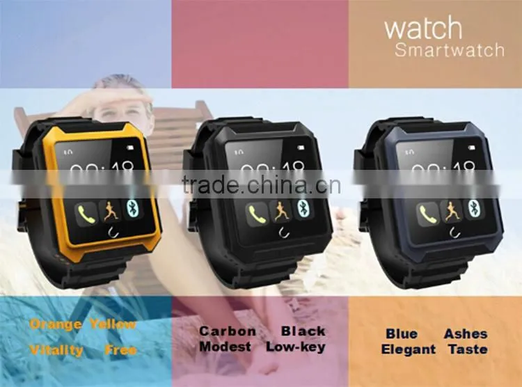 2015 Heart Smart watch phone 2015 china smart watches Waterproof android smart phone Q