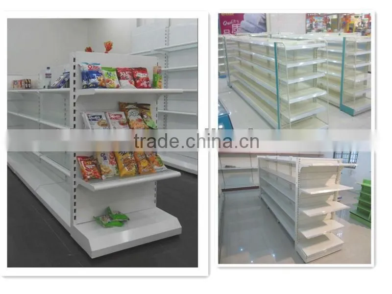 OEM ODM single side net back supermarket display shelf and rack