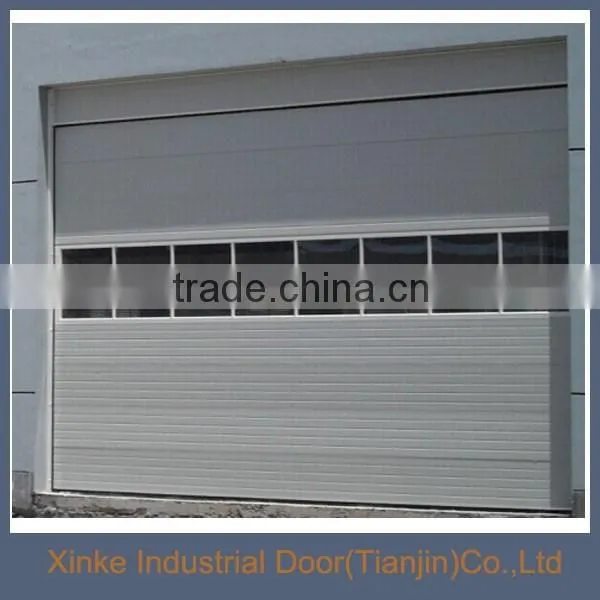 Finger Protection Brown Sectioanl Sliding Industrial Door Sale SLD-010